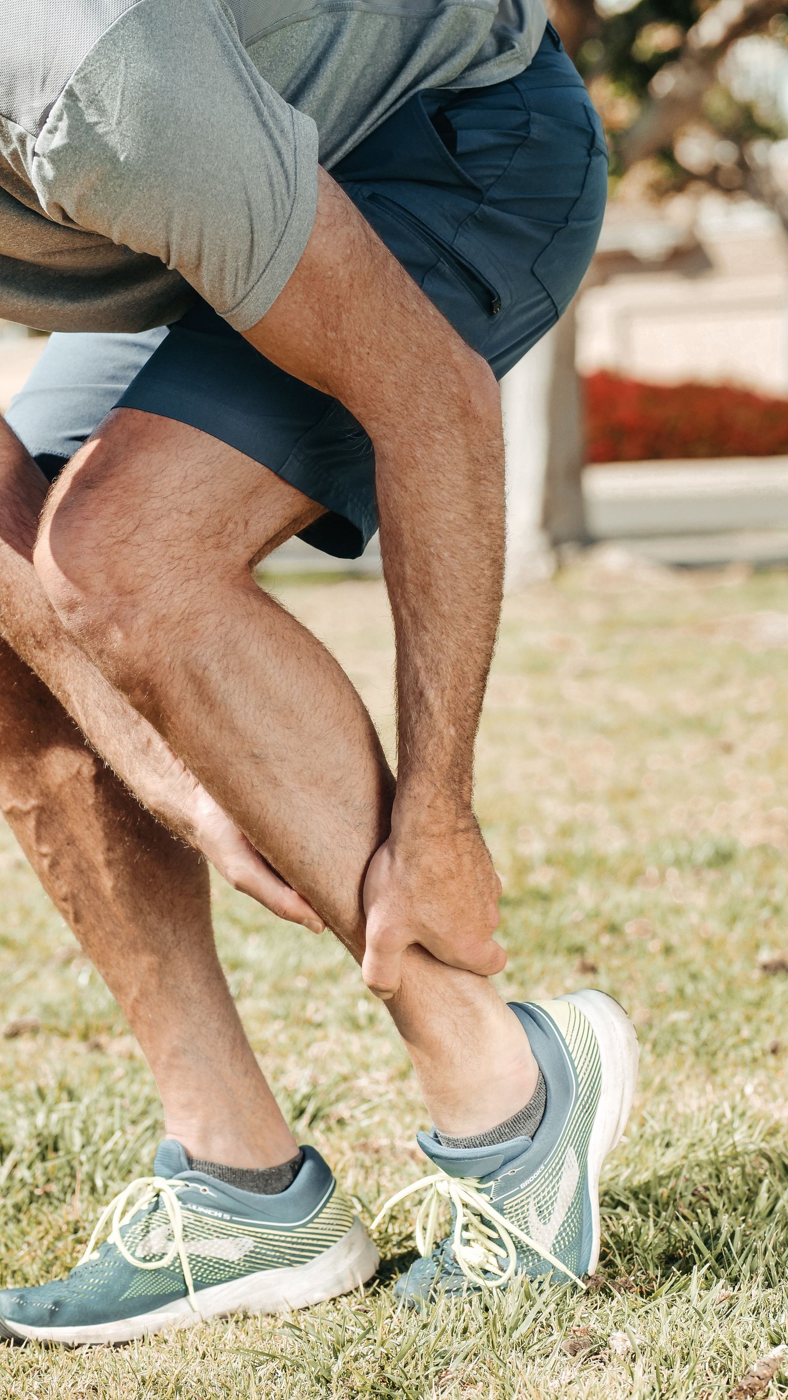 Runner with deep lower leg pain relevant to soleus muscle pain